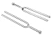 TUOREN 2 Pcs Tuning Fork Set Key of A 440Hz / C 523Hz Tuning Fork for Violin Guitar Piano Tuner Musical Instruments Device