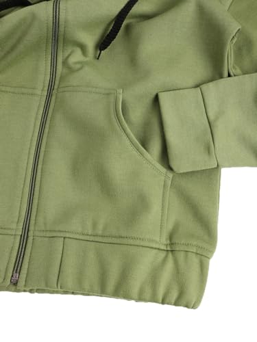 Image of Alano Unisex-Child Wool Blend Comfortable and Stylish Hooded Full Sleeve Lightweight Sweatshirt