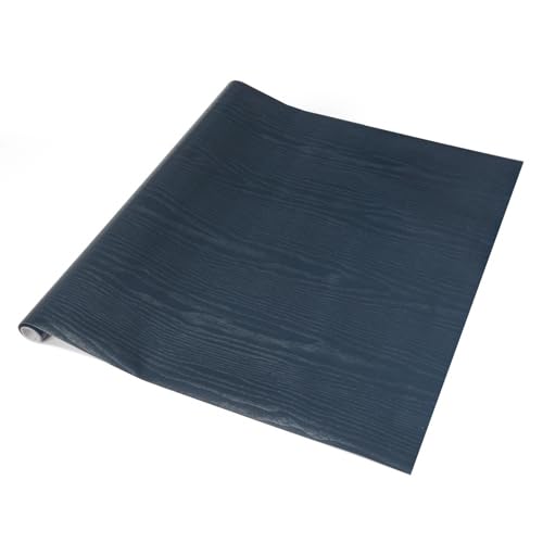 67.5cm x 1m up to 15m dc fix MIDNIGHT NAVY WOOD sticky back plastic vinyl wrap film (200-8315) (67.5cm x 5m)