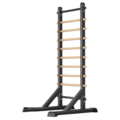 HJJ パワータワーディップステーション プルアップバー 懸垂トレーナー 耐荷重200kg 多機能フィットネス機器 高さ調節可能 厚みのある土台 安定性 自宅 ジム ダンススタジオに最適 筋力トレーニング ストレッチ (ブラック,本体)（Amazon）