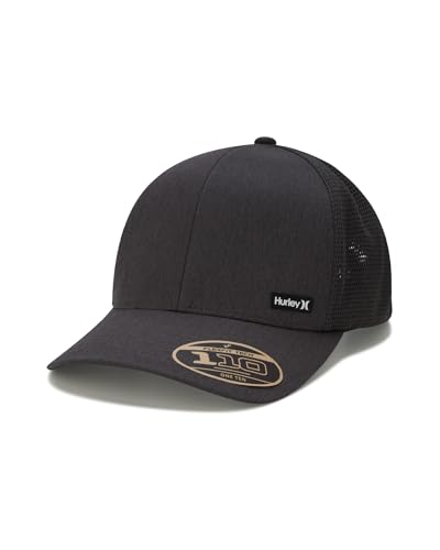 Image of Hurley Men's Caps - H2O-Dri League Baseball Caps for Men with Snapback Closure - Classic Mens Trucker Hats (S-XL)
