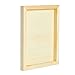 Juvale Wood Canvas Boards - 8x10 in, Light Brown Pine, 0.85 in Thick, 6-Pack - Wood Canvas Blanks for Crafts - Deep Frame Panels