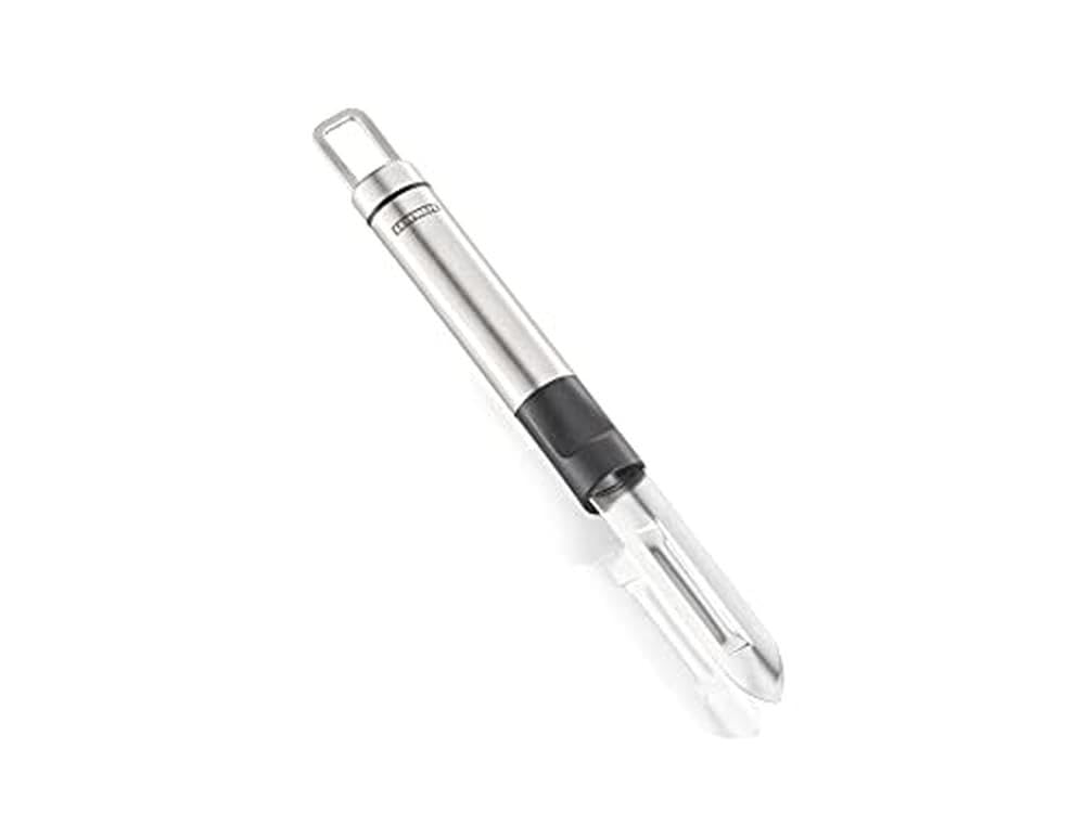 Leifheit Potato Peeler, Proline Potato Peeler, Proline Range, Stainless Steel Kitchen Tool, Kitchen Tool with Hanging Loop, Comfortable Peeler, Handle