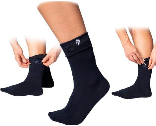 Wallet Sleeve Wallet Socks - Anti Pickpockets Crew Socks for Women and Men w/Genius Hidden Zipper Pockets for Travel, Running