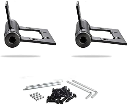 Self Closing Door Hinges 4" x 4 Inch,Stainless Steel Door Hinges Interior Door Hinges Spring Loaded Door Hinges Bathroom Pantry Basement Front Heavy Duty Door Hinges 2 Pack (Black, 2 Pack)