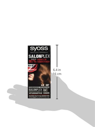 Syoss 4-8 Chocolate Marrón cubre canas rebeldes con este pack ahorro de 3 piezas 5