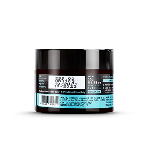Ustraa De -Tan Face Scrub -100g & Night Cream - De-tan and Anti-aging - 50g - Image 6