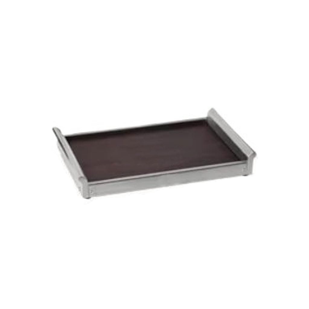Bandejas para Servir Comida Bandeja del Almacenamiento De La Taza Agua Hotel Nuez Acero Inoxidable Perfume Sala Estar(A)