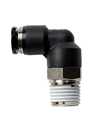 新潟精機 BeHAUS 日本製 チューブ用ワンタッチ継手 エルボ チューブ外径:6mm PL6-02