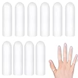 HABNI 10 Stück Fingerschutz Silikon Fingerschutz Gel Fingerlinge Wasserdicht Daumenschutz Gel Finger Sleeves Fingerschutz Für Fingerknacken Daumenschutz Geeignet Für Daumen