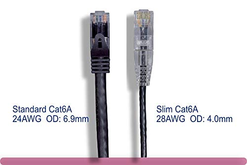 Cable de Red SF Cable Cat 6A UTP 15 ft Negro miniatura 2