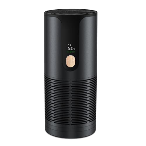 Arint Mini Car Air Purifier with True HEPA 3-Layer Filtration,15dB Ult