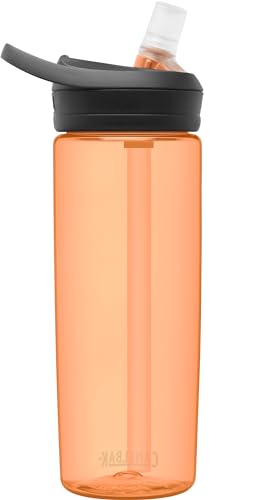 Image of CamelBak Eddy+ Water Bottle with Bite Valve Straw, Leak‑Resistant Easy‑Sip Design for Everyday Hydration, 20oz, Desert Sunrise