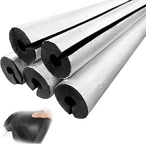 Manga de aislamiento tubería caucho aluminio exterior anticongelante 22-120 mm
