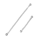 AOBOCO 925 Sterling Silver Chain Extenders for Necklace Bracelet with Gift Box
