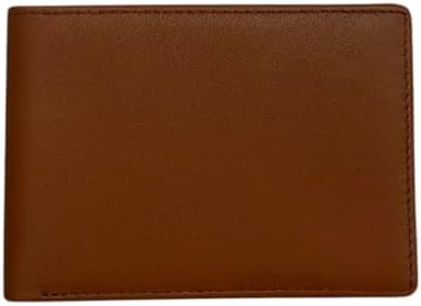 Slim Bifold Wallet, Genuine Leather, Multiple Card Slots, Brown image 5