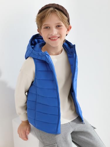 Image of Haloumoning Boys Puffer Vest Kids Sleeveless Zip Up Jackets