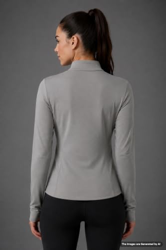 Image of PUMP'D Women's Jacket | Slim Fit | Thumb Hole Open Sleeve | With zipper | Perfect for workout
