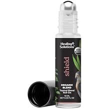 Healing Solutions Shield Blend Essential Oil Roll-On Organic USDA Certified, 10ml Aromatherapy Perfume Roller with Clove and Essential Oils for Travel and Relaxation