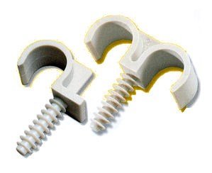 ING FIJACIONES Fijación de conductos y tubos Fix-Ring Doble Ø 25 mm-Caja de 100-A301850