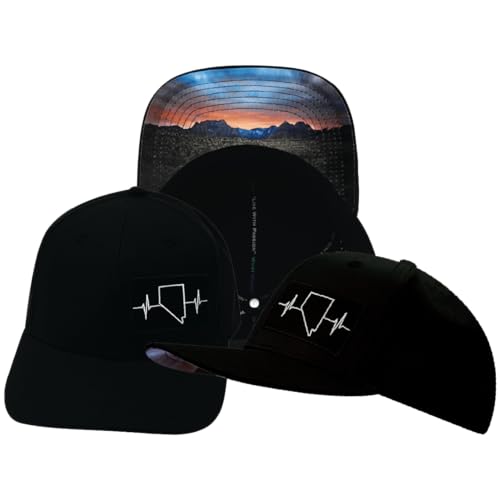 Nevada Hat - Gorra de Béisbol Ajuste Negro miniatura 1