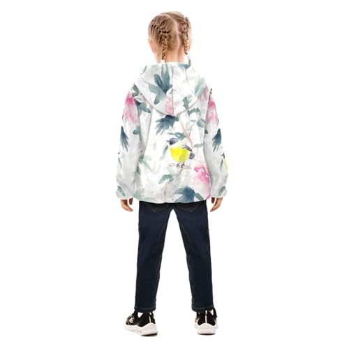 GuoChe Flowers Birds_4 Sherpa Lined Toddler Hoodie4