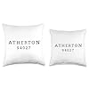 Atherton 94027 California Zip Code Minimalist Silicon Valley Throw Pillow #2