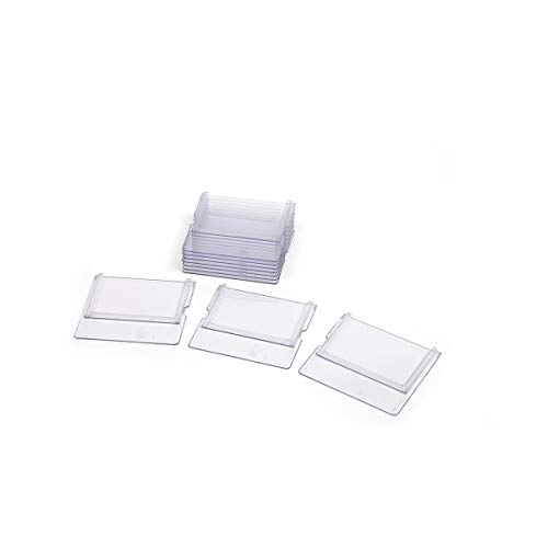 Séparation transversale transparente - lot de 10 - pour tiroirs h x l 70 x 80 mm Cover