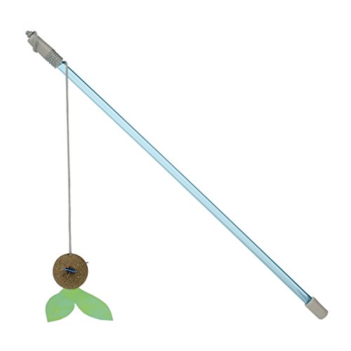 OurPets Corknip All-Natural Compressed Catnip, Fish Swish Cat Toy Wand