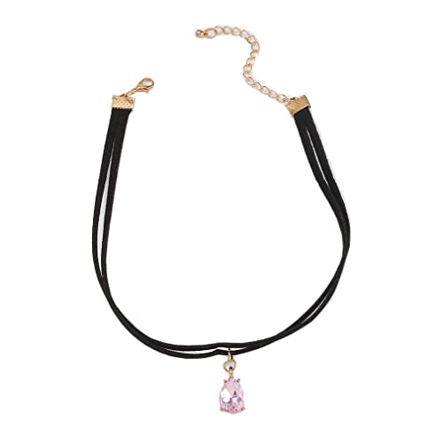 Collier ras du cou qui ne s'emmêle pas double couche chaîne de clavicule