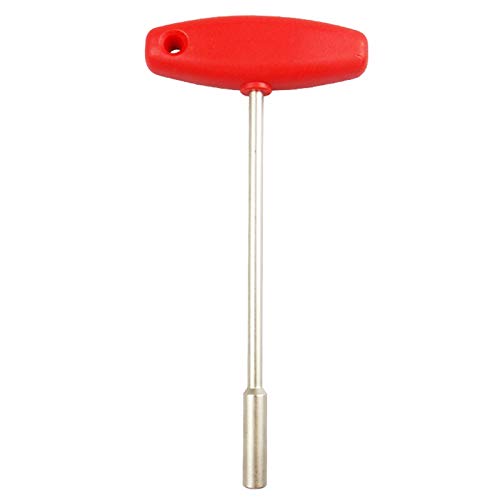 Senmubery Llave de radios Tipo T 4,7 mm Hexágono Llave de Tubo Tipo T Herramientas manuales Herramientas de reparación de Bicicletas para Motocicletas de automóviles