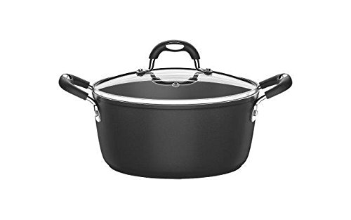 Tramontina20860020, 20 Cm Casserole Nonstick 5.000 cycles resistant 3.00 m Thickness, Black