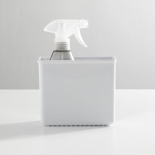 Support mural autocollant mDesign blanc bac de rangement pour pochette alimentaire et recette 2pcs - 4