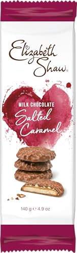 Elizabeth Shaw Milk Chocolate Salted Caramel Biscuits - Indulgent combination of crisp biscuit with salted caramel, grain crisps & nutty hazelnuts in milk chocolate - Premium Biscuit - Treat - Share