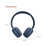 JBL Tune 520BT - Wireless On-Ear Headphones, Up to 57H Battery Life and Speed Charge, Lightweight, Comfortable and Foldable Design, Hands-Free Calls with Voice Aware (Blue) - Image 3