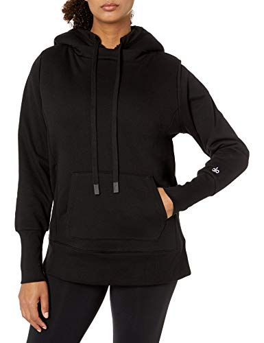 Alo Yoga Women's Cropped Sweatshirt, Black, Large