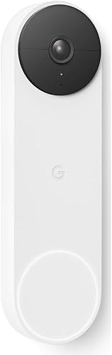 Miniatura 3 de Google Nest Wi-Fi Video Smart Doorbell Cámara (funciona con baterías), color blanco (renovado)