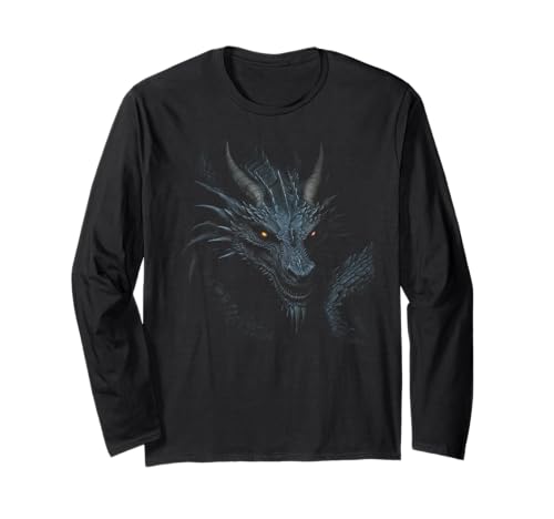 Image of Mythical Dragon Art For Men Women Who Are Lovers Of Dragons Long Sleeve T-Shirt