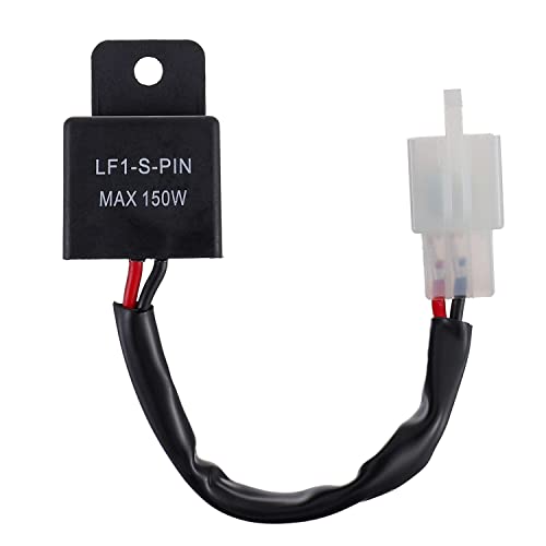 EPLZON 2 broches LF1-S-PIN 12Volts 150W moto clignotant LED relais Flash relais de contrôle du taux de Flash émetteur Flash Cover