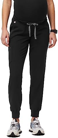 FIGS Zamora Jogger Maternity Scrub Pants for Women — Slim Fit, 5 Pockets, 4-Way Stretch, Anti-Wrinkle