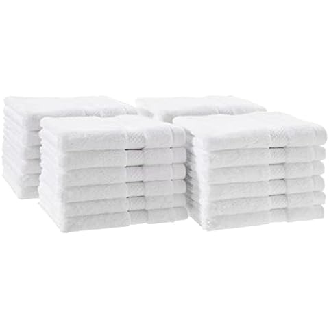 Juego de 24 Toallas de Baño Afelpadas 100% Algodón Orgánico Amazon Aware Cover