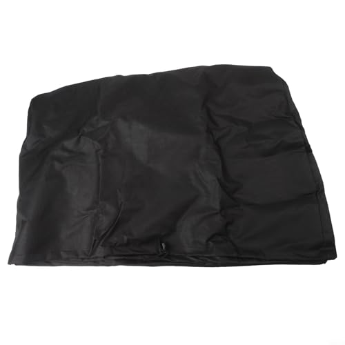 MoSundi Copertura per griglia da 55 cm con cappuccio e supporto, copertura impermeabile compatibile con piastre da esterno, nero 600D