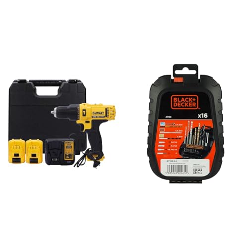 Image of DEWALT DCD716D2 10.8V 10mm XR Lithium-Ion Cordless Hammer Drill Machine /Driver with 2x2.0 Ah Batteri