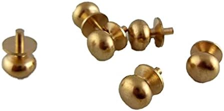 The Components Co Dolls House Miniature Door Furniture 6 Brass Knobs Handles