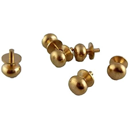 6 Brass Door Knobs Handles 