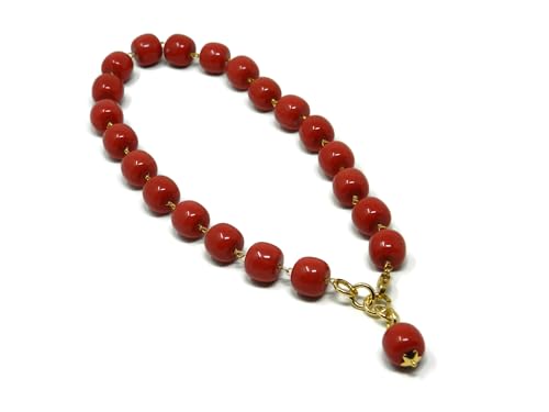 Collier ras-du-cou femme rosario en corail rouge par DodiGioielli