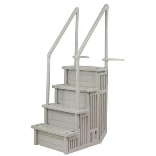 Escalera para piscina color gris nube 36"x81" miniatura 1
