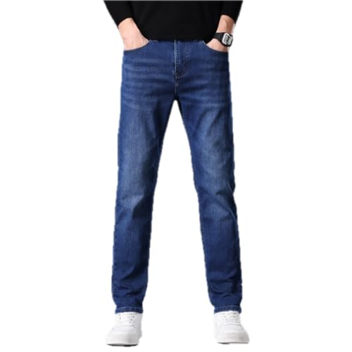 Jeans Pants Trousers Denim Men's Spring and Autumn Light Business Classic Casual