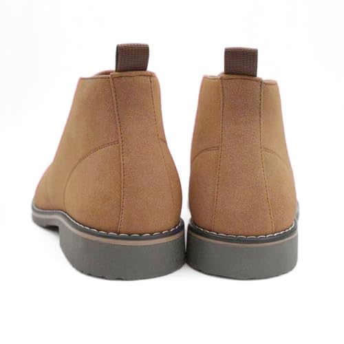 Image of Finishing & Sewing Men's Classic Dress Casual Chukka Boots Lace Up Desert Ankle Boots