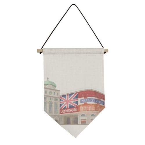 Toile à suspendre avec drapeau de Londres pour embellir un mur vide